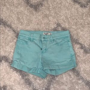 Teal jean shorts ‼️TEMPORARILY ON SALE‼️